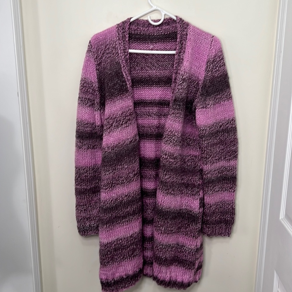 Vintage Knit outerwear Cardigan Duster Size Medium